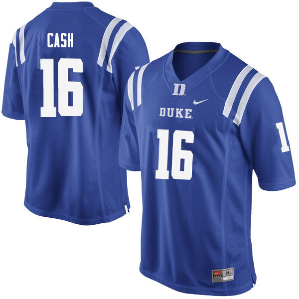 Men #16 Jeremy Cash Duke Blue Devils College Football Jerseys Sale-Blue - Click Image to Close